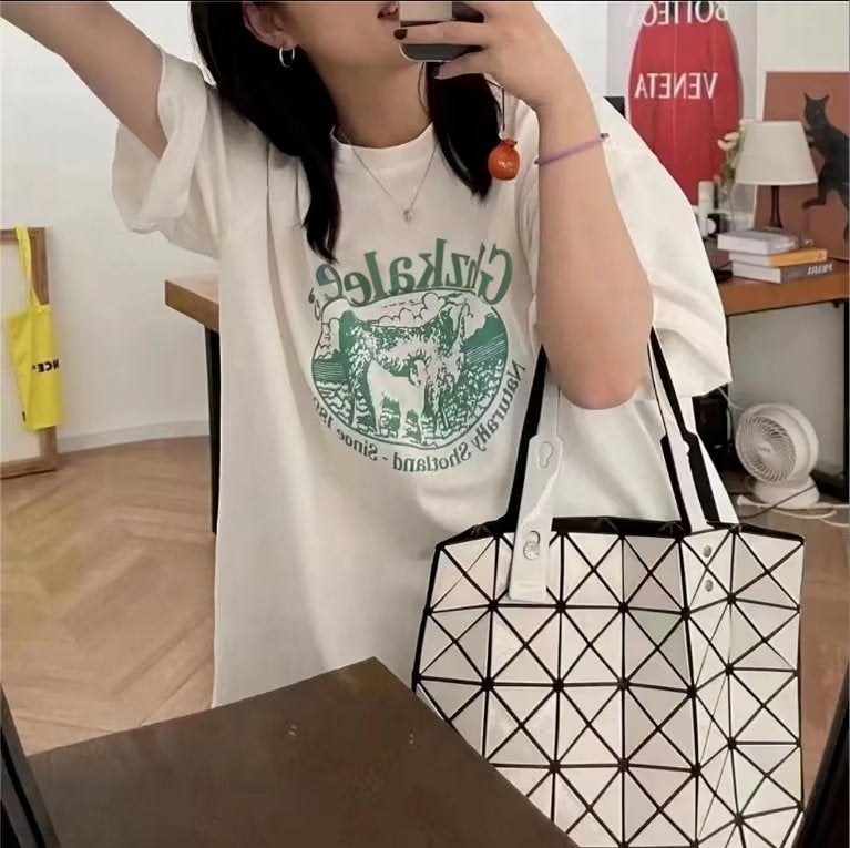 Hong Kong Style Short-Sleeved T-Shirt For Girls, Casual, Loose, Lazy Style, Ins Trendy Design, Niche, Slim And Versatile Half-Sleeved Top - Image 1