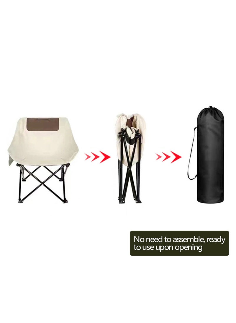 Yolu Outdoor Camping Chair Folding Chairs with Carry Bag Lightweight seat Portable Chair for Camping, Hiking,Fishing, Beach, BBQ and Picnics  - Image 3