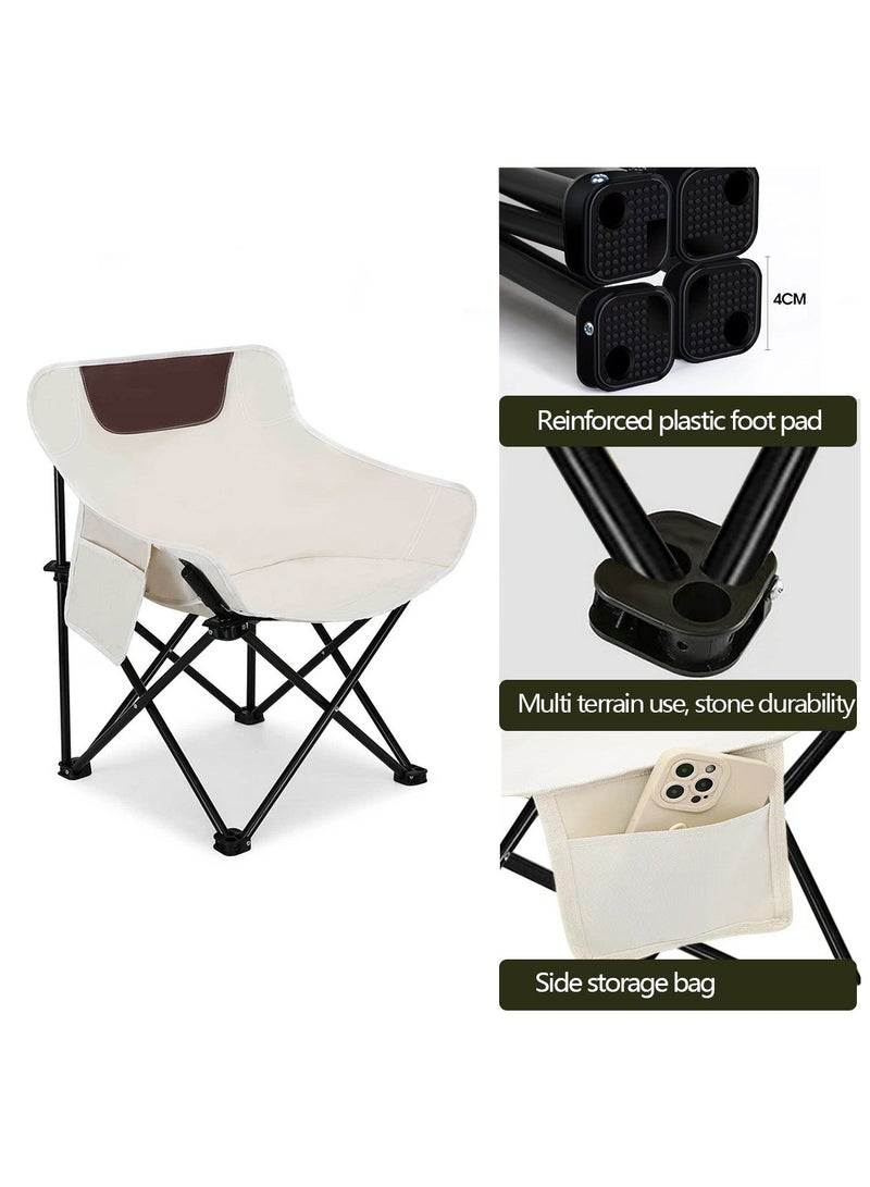 Yolu Outdoor Camping Chair Folding Chairs with Carry Bag Lightweight seat Portable Chair for Camping, Hiking,Fishing, Beach, BBQ and Picnics  - Image 4
