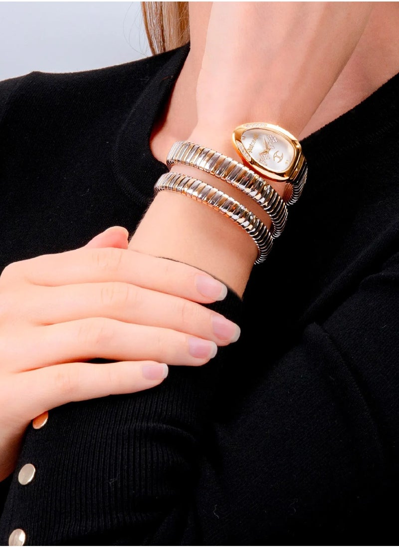 Just Cavalli Women's Oval Shape Stainless Steel Wrist Watch JC1L230M0065 - 22mm  - Image 4