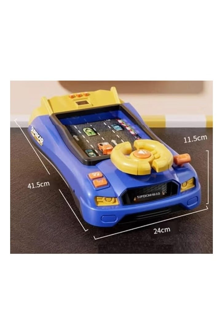 Musical Steering Wheel Toys for Toddlers Simulation Racing Car Toy with Sound for Ages 3 and Up, Interactive Educational Racing Car Toy for Boys and Girls Birthday Gift - Image 3