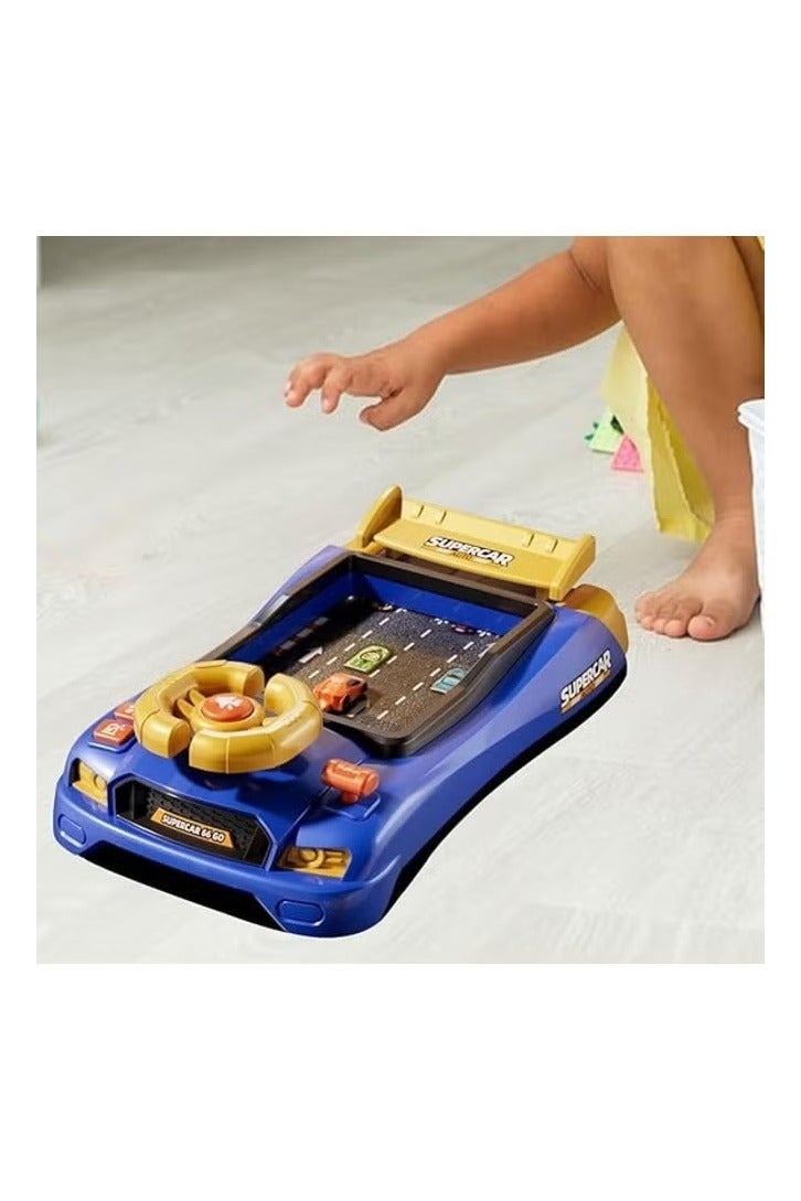 Musical Steering Wheel Toys for Toddlers Simulation Racing Car Toy with Sound for Ages 3 and Up, Interactive Educational Racing Car Toy for Boys and Girls Birthday Gift - Image 4