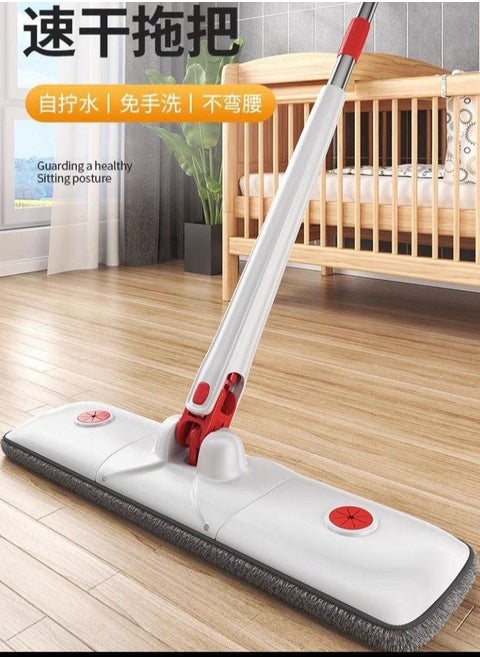 Rectangular mop space for parquet floors, space with a rectangular cyclone tank with a tank and suitable for wiping walls and glass H