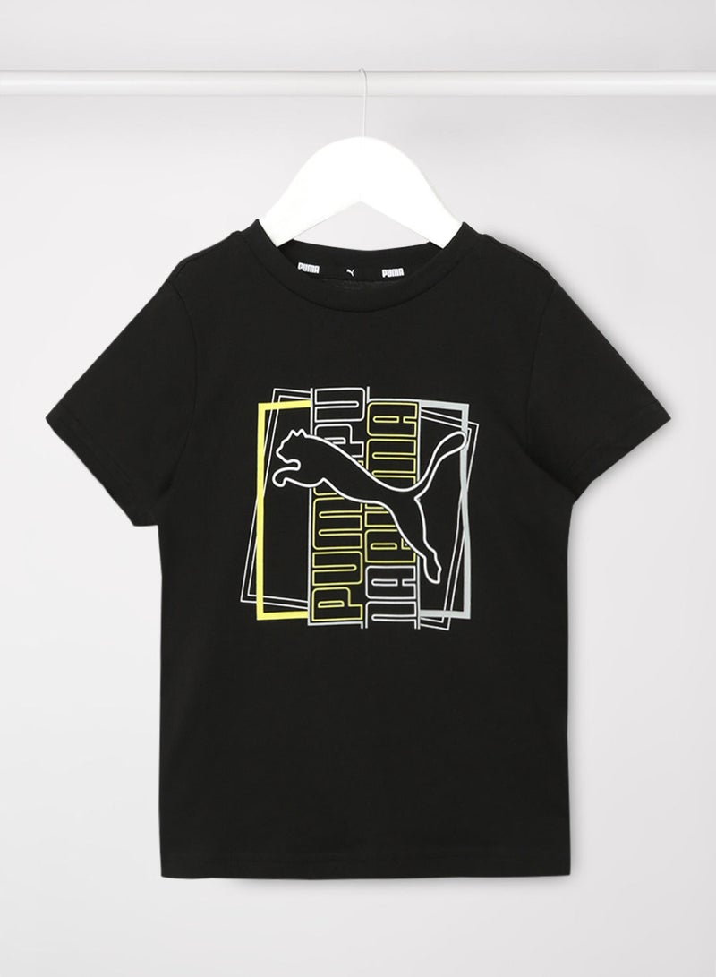 PUMA Boys Alpha Graphic T-Shirt - Image 1