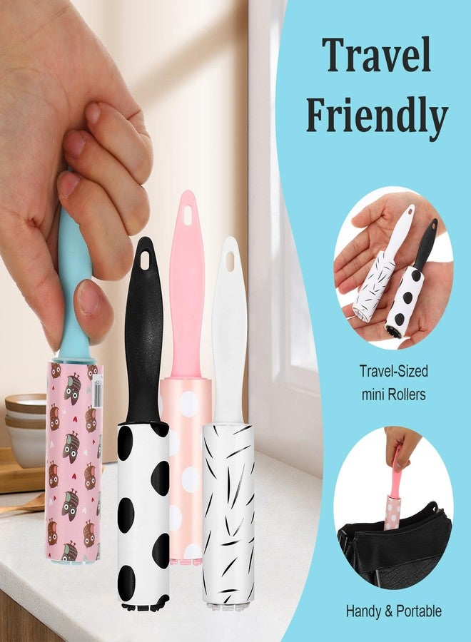 AojSup 40 Pcs Mini Lint Roller for Travel, Small Lint Roller Travel Size with 30 Sheets Each, Compact & Portable for Pet Hair, Clothes, Furniture, Car Interior, 5.9 x 1.18 inches - Image 4