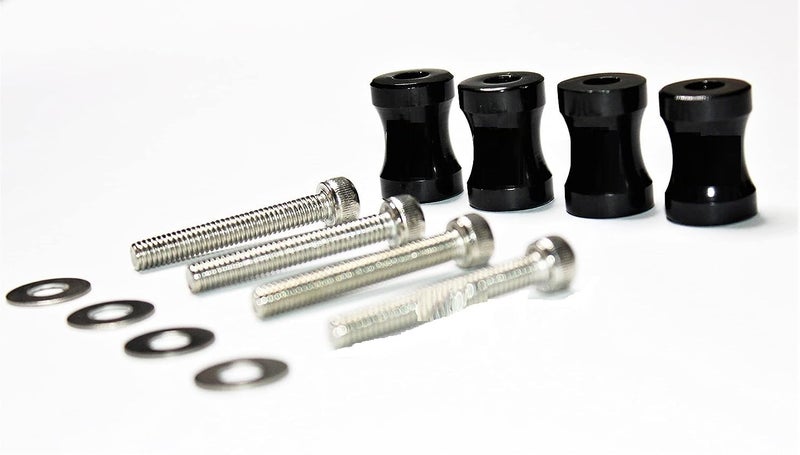 SGTB RE Himalayan Interceptor 650 GT 650 Continental Front Mud Guard Raising Kit Black Risers - Image 4