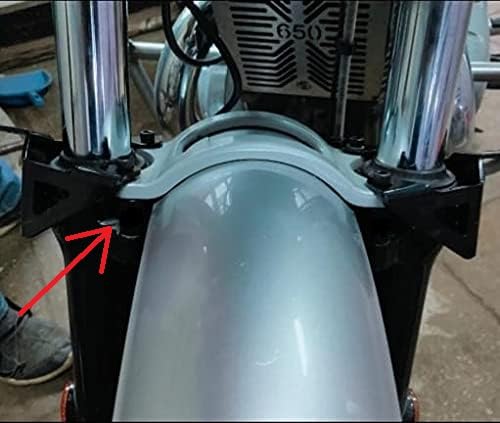 SGTB RE Himalayan Interceptor 650 GT 650 Continental Front Mud Guard Raising Kit Black Risers - Image 3