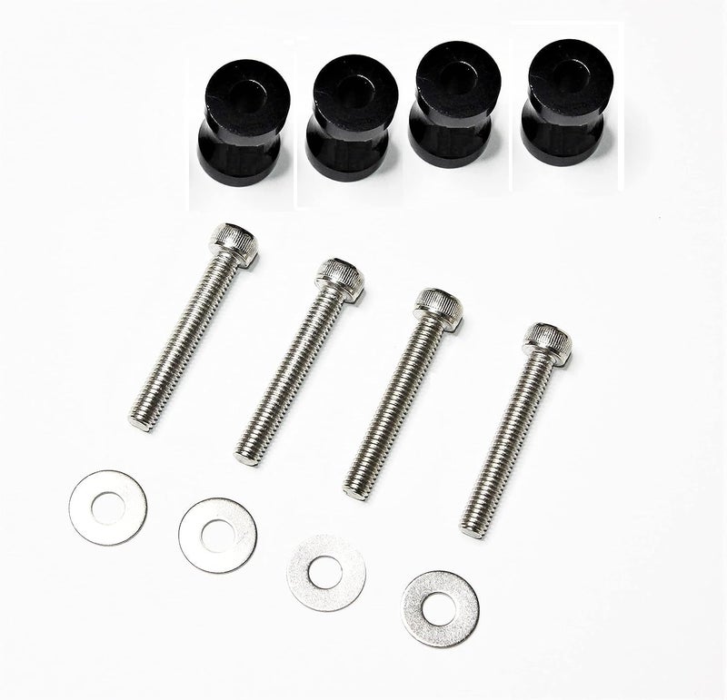 SGTB RE Himalayan Interceptor 650 GT 650 Continental Front Mud Guard Raising Kit Black Risers - Image 1