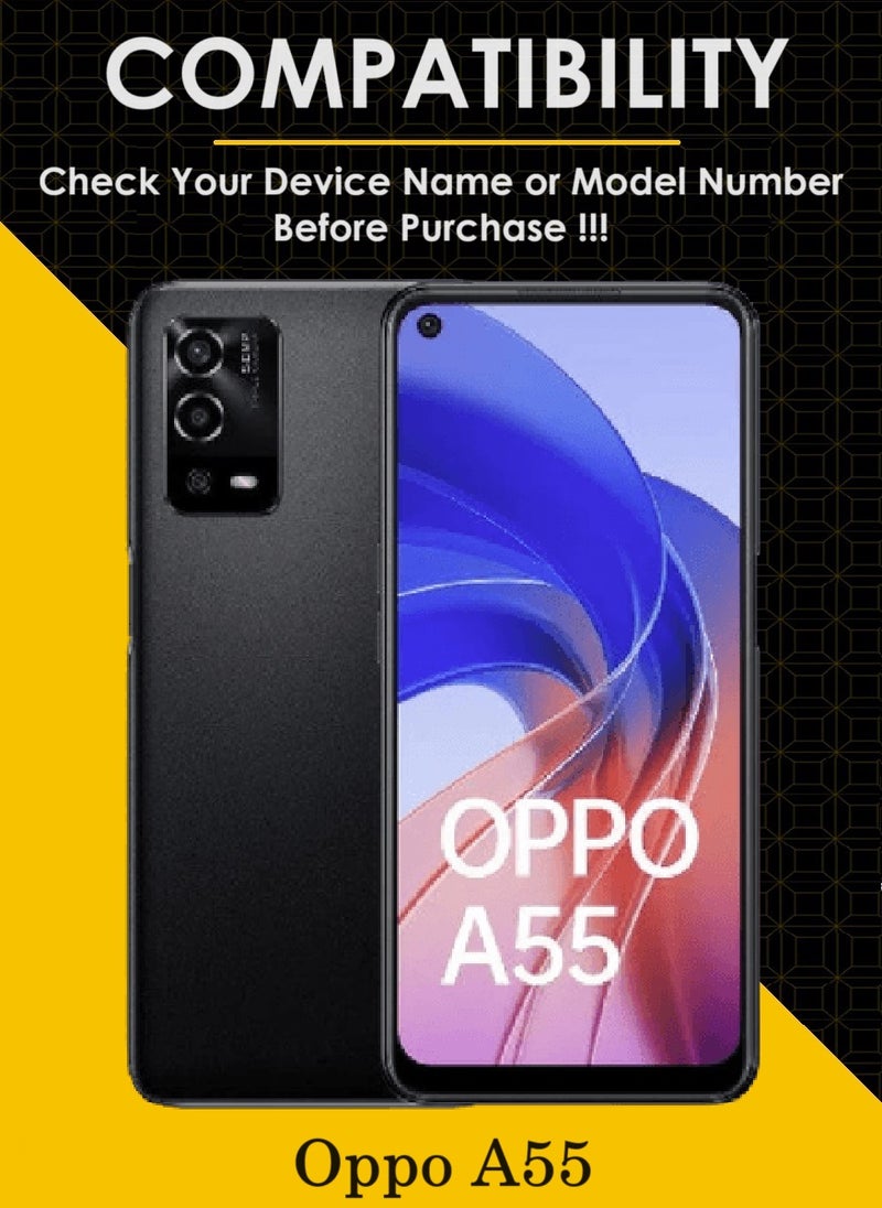 AINA Tempered Glass Screen Protector 5D Designed For Oppo A55 Full Glue Edge to Edge Full Screen Coverage And Bubble Free - Image 3