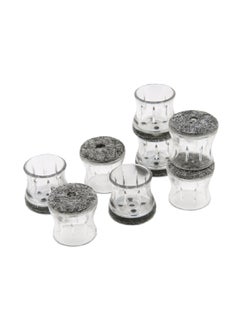 Magic Sliders 8-Piece Durable Rubber Round Shape Sliding Disc Felt Pad Set Clear 0.55 - 0.70 Inch 26624  - Image 2