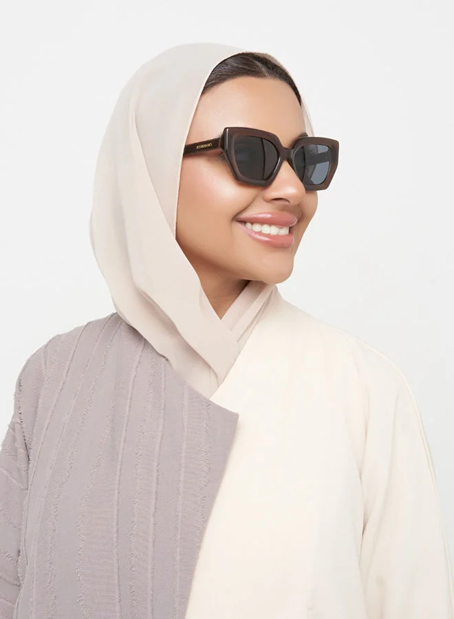 30 سندايز نظارة شمسية نسائية 30Sundays PHOENIX عين القطة بحماية UV400 (بني، أزرق)