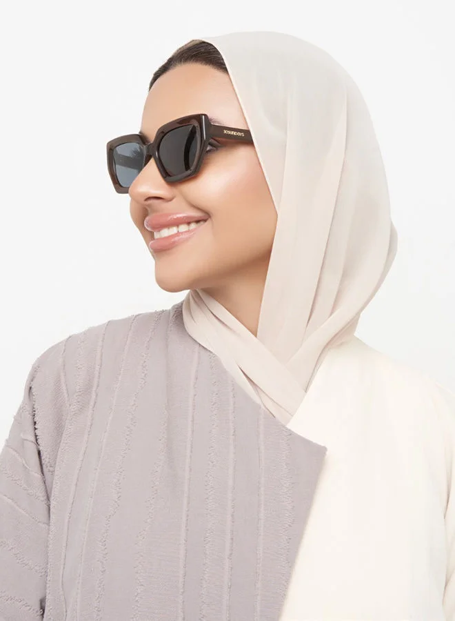 30 سندايز نظارة شمسية نسائية 30Sundays PHOENIX عين القطة بحماية UV400 (بني، أزرق)