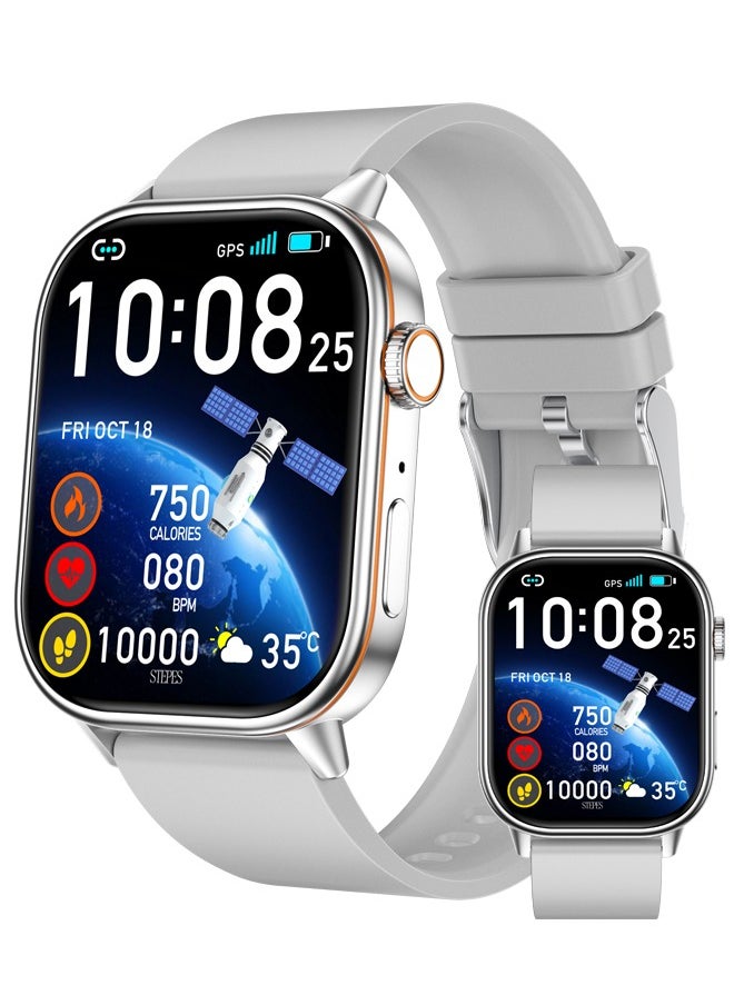 RollsTimi  Smart Watch for Men Women Bluetooth Call, 2.01" HD Fitness Watch Smartwatch with Heart Rate Sleep, 178+ Sports Step Counter, Fitness Activity Trackers for Android iOS  - Image 1