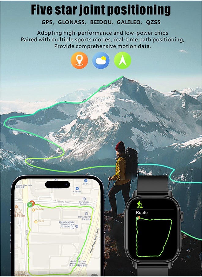 RollsTimi  Smart Watch for Men Women Bluetooth Call, 2.01" HD Fitness Watch Smartwatch with Heart Rate Sleep, 178+ Sports Step Counter, Fitness Activity Trackers for Android iOS  - Image 3