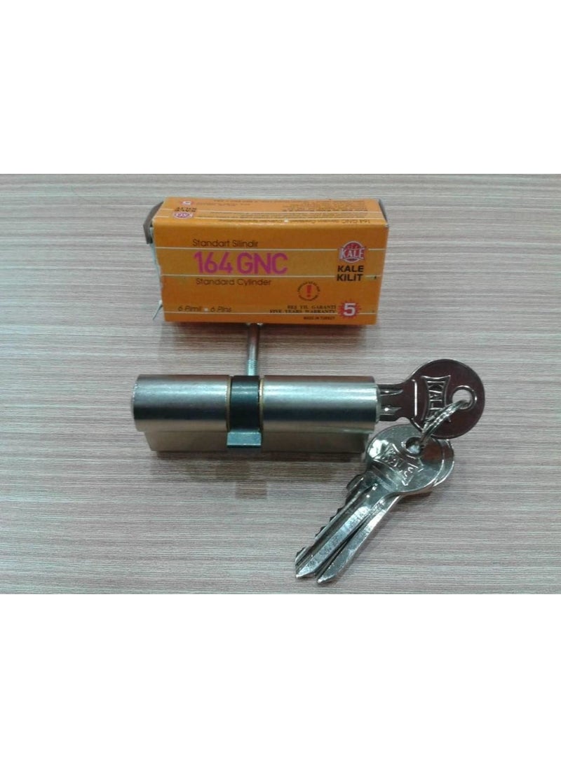 KALE Barrel 164GNC 68MM Pin Satin Cylinder Barrel with 3 Keys  - Image 2