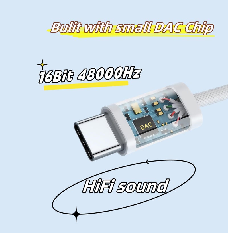 basecolors 10Pack USB C to Headphone Jack Adapter,USB c to 1/8 inch Audio Adapter Compatible with iPhone 16 15 Samsung Galaxy S25,S24,S23 Ultra, Note 20, iPad Pro, MacBook, Pixel XL and More - Image 5