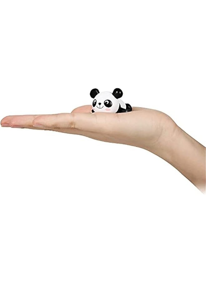 DURKU Cute Panda Mini Figurine Set - 8 Pieces for Car Dashboard Decoration and Interior Ornaments  - Image 5