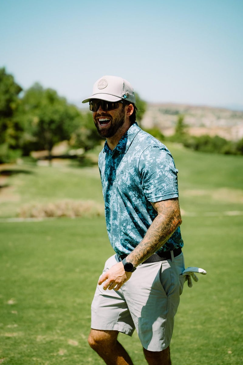 BRIMZ Golf Performance Hat - Breathable Sweat & Water Resistant Golfing Snapback Cap with Tee Holder & Magnetic Ball Marker (Grey - Beers & Bogeys) - Image 5