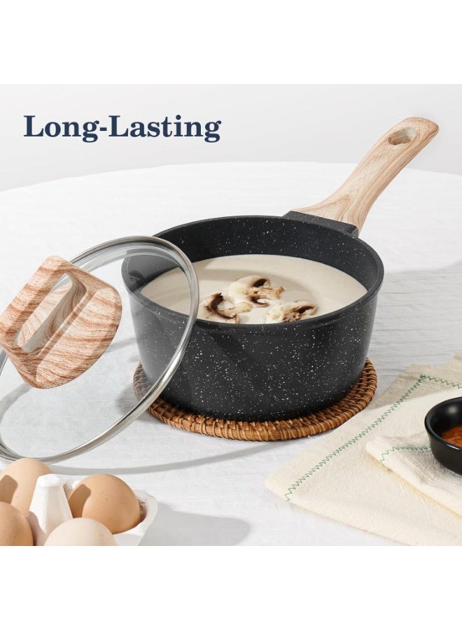 Non-stick Cookware Set, Granite Non-stick Kitchen Cooking Pot Set - Image 2