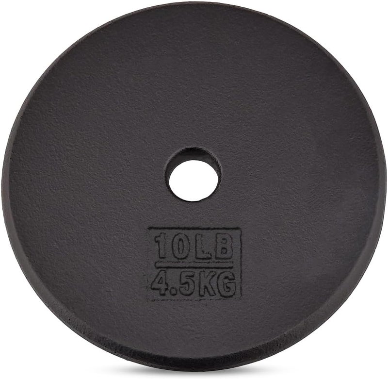 Yes4All Standard 1" Cast Iron Weight Plate - Ideal for Strength Training - Multiple Weight: 5LB to 25LB (Single & Set of 4) - Image 1