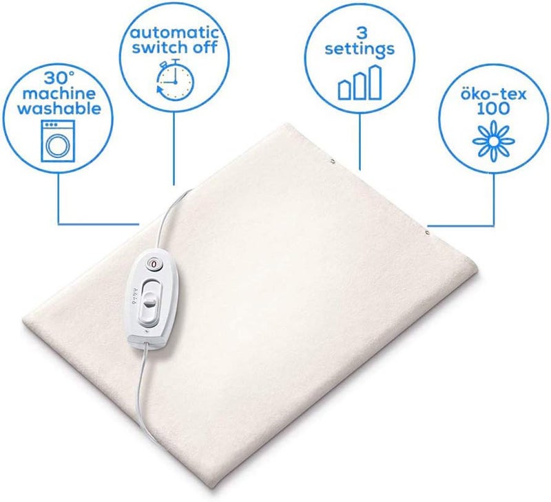 Sanitas SHK18 Heat Pad for Pain Relief and Relaxation 3 electronically Regulated Temperature Settings Rapid Warmup Function Automatic SwitchOff Function Machine Washable - Image 2