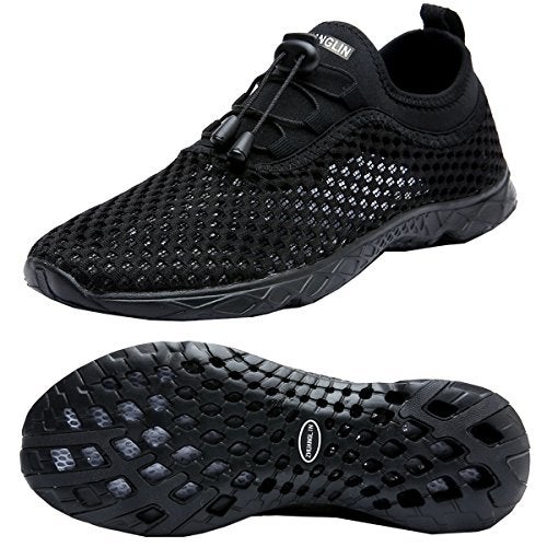 Zhuanglin Men's Quick Drying Aqua Water Shoes,3-Second Drainage & All-Terrain for Swimming,Hiking,Yoga - Image 1