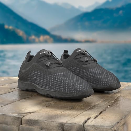 Zhuanglin Men's Quick Drying Aqua Water Shoes,3-Second Drainage & All-Terrain for Swimming,Hiking,Yoga - Image 2