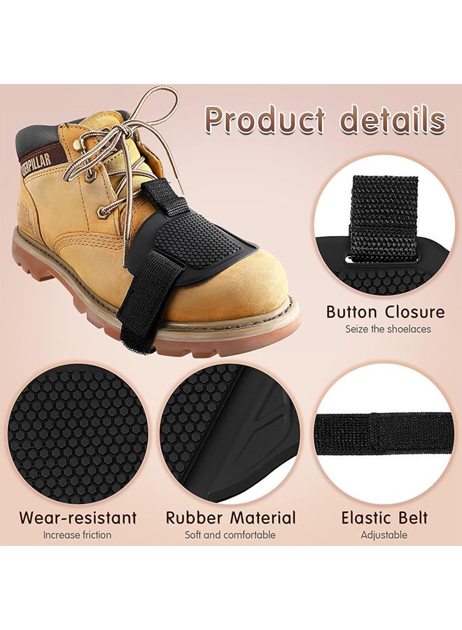 Depend 2PCS Motorcycle Motorbike Shift Pad, Shoe Cover Pads Rubber, Clutch Cover Useful Gear Shifter Accessories For Men Women Gear, Black  - Image 4