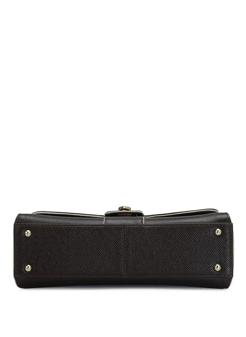 Da Milano  Genuine Leather Brown Sling Bag for Women | Best Price UAE