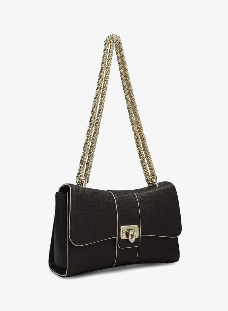 Da Milano Genuine Leather Brown Sling Bag