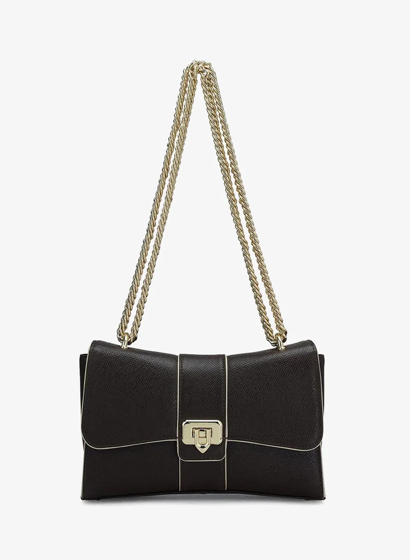 Da Milano Genuine Leather Brown Sling Bag
