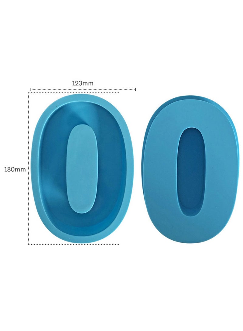 قالب سيليكون كبير متعدد الاستخدامات على شكل حرف 0 – مثالي للإيبوكسي، الشوكولاتة، الصابون، الشموع، والمشاريع اليدوية - Image 1
