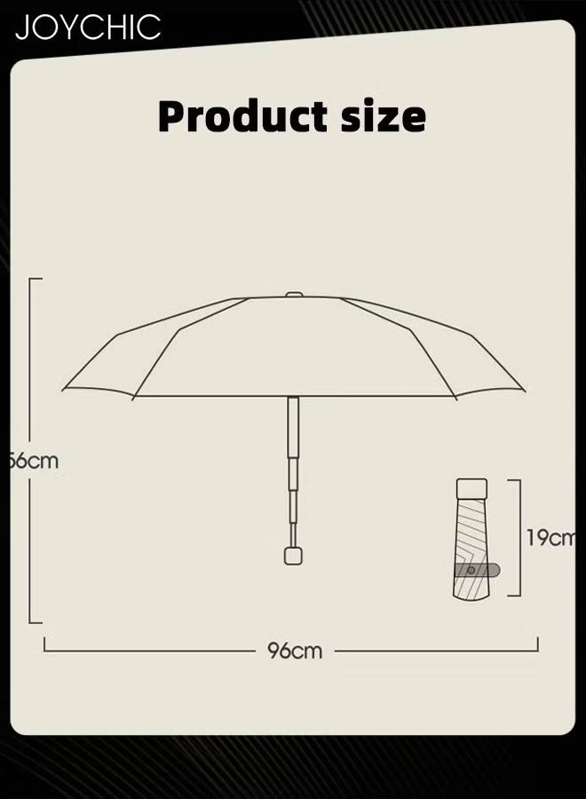 Joychic 8 Ribs Printing UPF50+ UV Protection Umbrella 5 Fold Small Compact Sun and Rain Umbrella Multicolor - Image 4