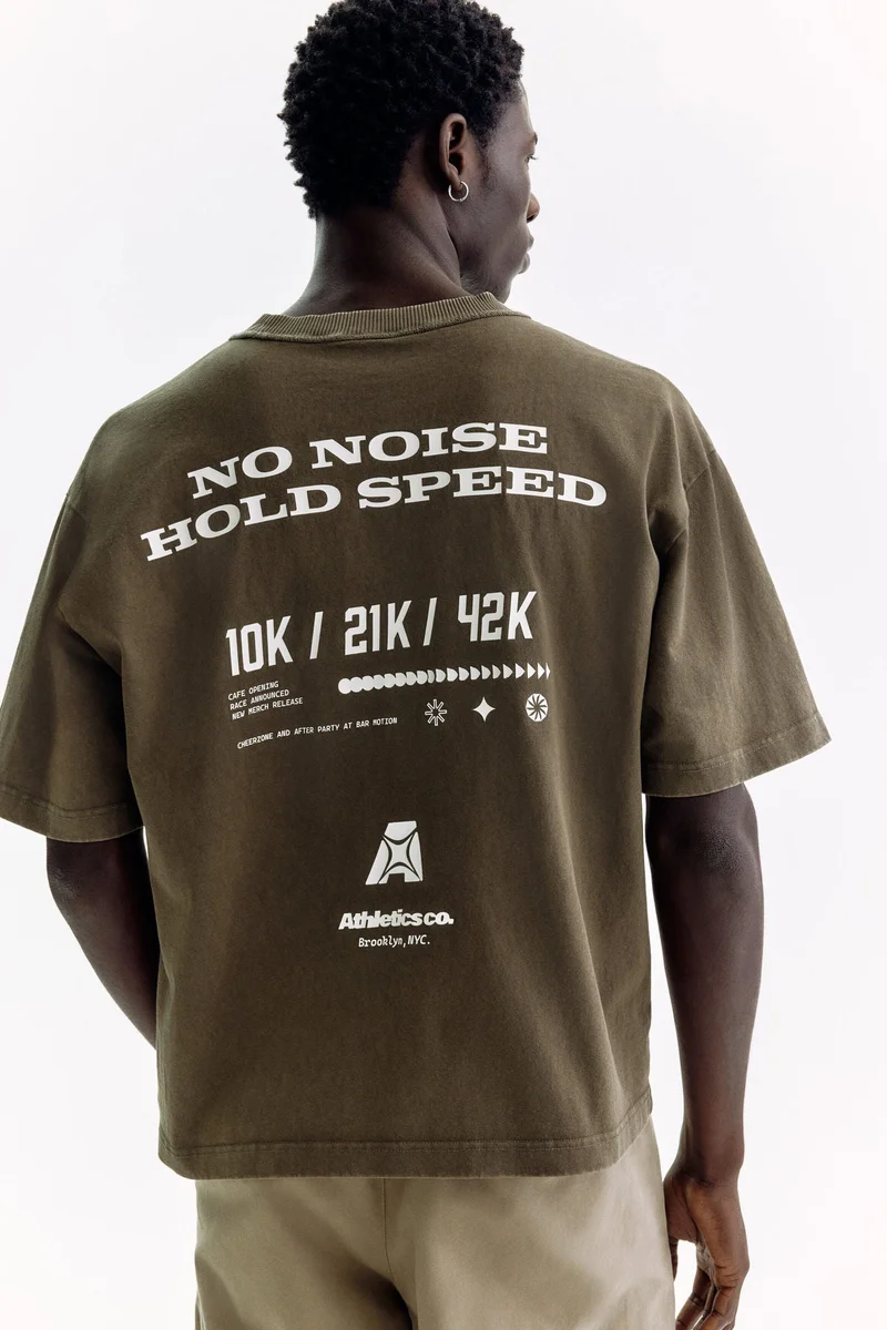 H&M Printed Loose Fit T-shirt