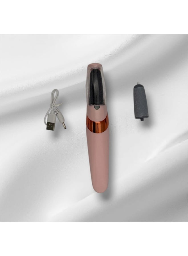 جهاز كهربائي لبرد القدمين وإزالة الجلد الميت والتشققات، مزود بسرعتين وبكرات قابلة للاستبدال وإضاءة LED، أداة احترافية للعناية بالقدمين لعلاج تشققات الكعبين والجلد الميت، قابل لإعادة الشحن عبر USB. - Image 5