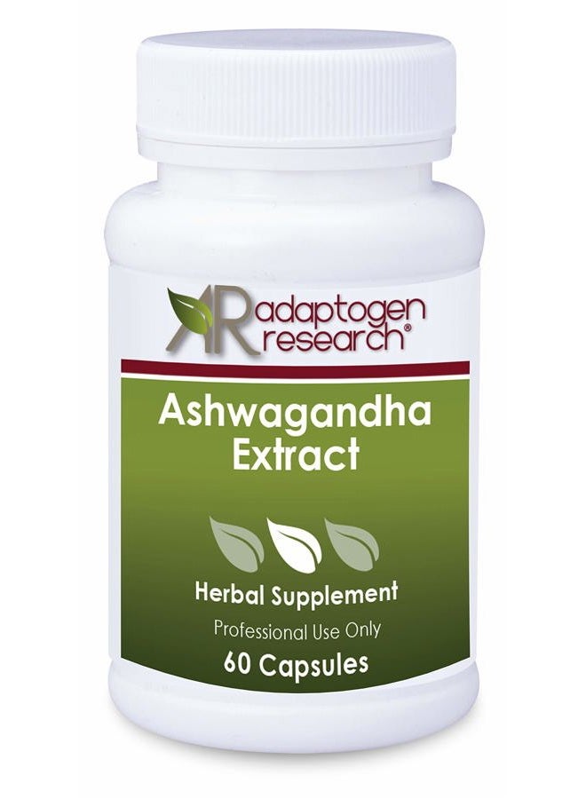 Adaptogen Research مستخلص الأشواغاندا | عشبة أيورفيدية متجددة | تدعم وظائف القلب والمناعة والذاكرة والمفاصل وتساعد في تخفيف التوتر العرضي | 60 كبسولة نباتية | أبحاث التكيف - Image 1