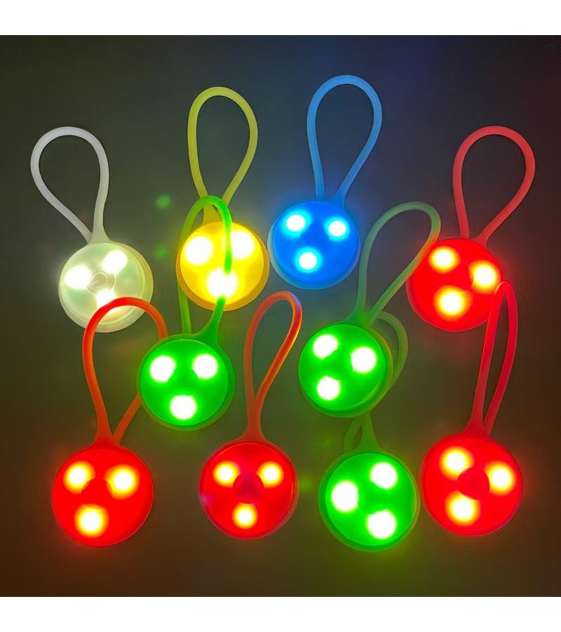 Yellow LED Light Three Modes For Outdoor Camping Running Cycling Safety Flashing Warning - Image 3