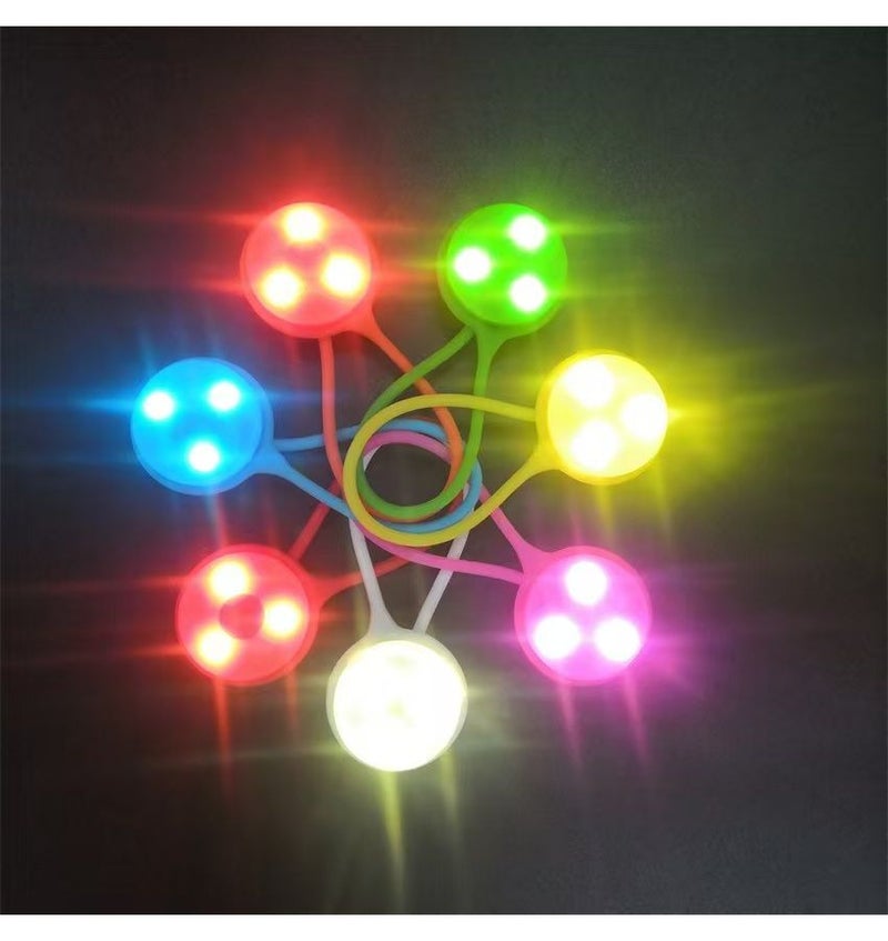 Yellow LED Light Three Modes For Outdoor Camping Running Cycling Safety Flashing Warning - Image 1
