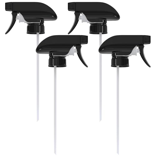 4 Pcs Spray Nozzle for Bottles  Spray Bottle Tops Replacement Durable Plastic Adjustable Length 2 Spray Modes Fits 8 Oz and 16 Oz Bottles Good Sealable Fit for Home and Garden Use