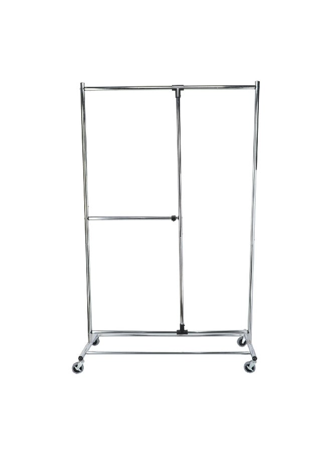 Wenko 4-Wheel Sturdy Garment Rack Silver 188 x 49 x 116 cm 4364800100  - Image 1