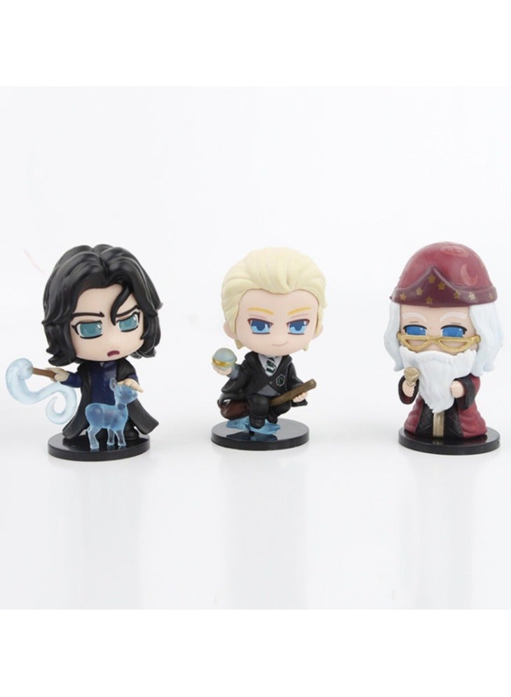 8 قطع ماجيك هوجورتس لونا لونا مورينج ميرتل دمبلدور هيرميون رون سناب ألعاب مجسمات - Image 4
