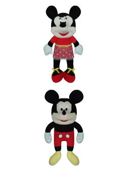 Magnolia Disney Minnie and Mickey Mouse plush toys for children, size 30 cm, 2 pieces  - Image 1