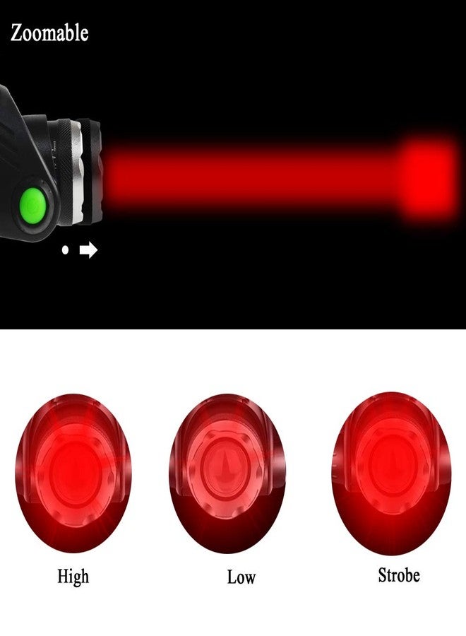 AuKvi Red Light Headlamp, 3 Mode LED Headlamp, Zoomable Red Headlamp for Astronomy, Aviation, Night Observation - Image 2