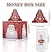 Jaywayang 2PCS Christmas Surprise Money Box for Cash Gift Merry Christmas Money Gift Box with Card and Cash Holder for Kids Adults DIY Fun Holiday Cash Box Includes 100Pcs Transparent BagsRed Green - Image 4