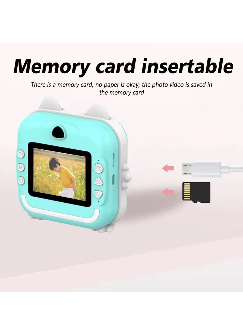Generic Kids Camera Instant Print Toys for Girls Ages 6-12 Mini Camera with Zero Ink Print Paper, Birthday Gift Toys 1080P Video Camera For Children Outdoor Portable Toy for Girls 6-12 Year Old  - Image 5