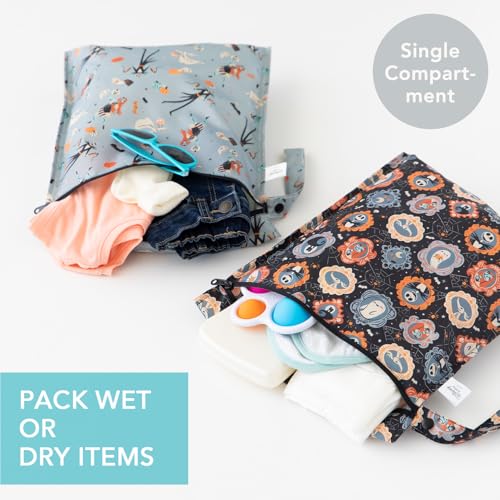 Bumkins Disney Waterproof Wet Bag For Baby Travel Swim Suit Cloth Diapers Pump Parts Pool Gym Toiletry Strap to Stroller Reusable Easy to Clean 2pk Nightmare Before Christmas - Image 3