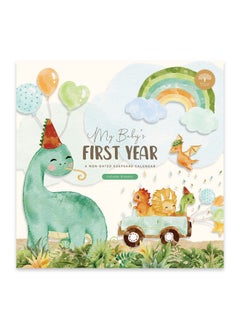 Baby'S First Year Calendar By Bright Day 1St Year Tracker Journal Album To Capture Precious Moments Milestone Keepsake For Baby Girl Or Boy Dinosaur