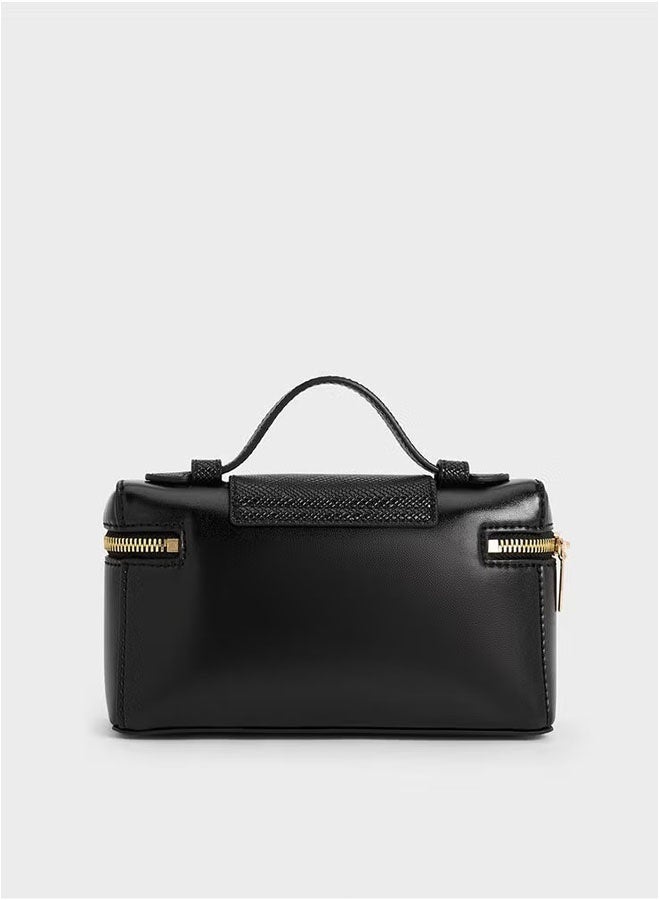 Charles & Keith Arwen Top Handle Vanity Bag - Image 3