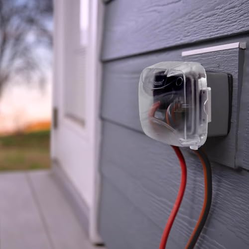 Intermatic WP5100C Extra-Duty in-Use Electrical Outlet Cover - Single Gang, Versatile Outdoor Receptacle Cover - Secure and Weatherproof Design for Outdoor GFCI Outlets, Durable Plug Cover - 2.75" - Image 3