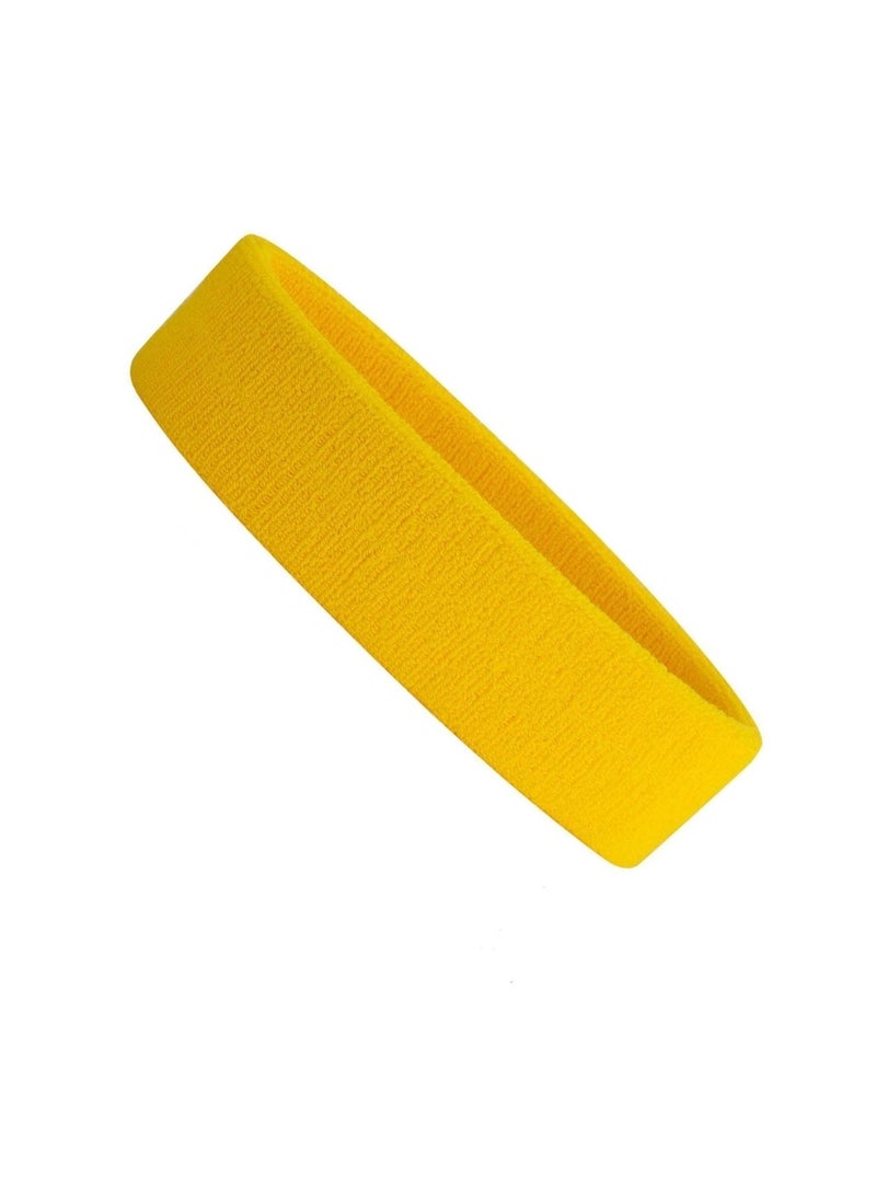 Generic Sweat-absorbing sweatband for exercise, yellow, from Iggy Wolf  - Image 1